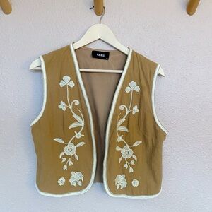 Embroidered vest